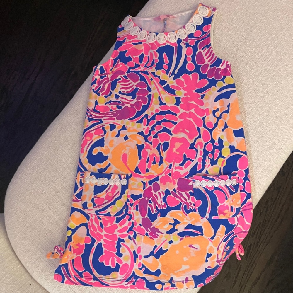Lilly Pulitzer dress with lace accents M (6-7)